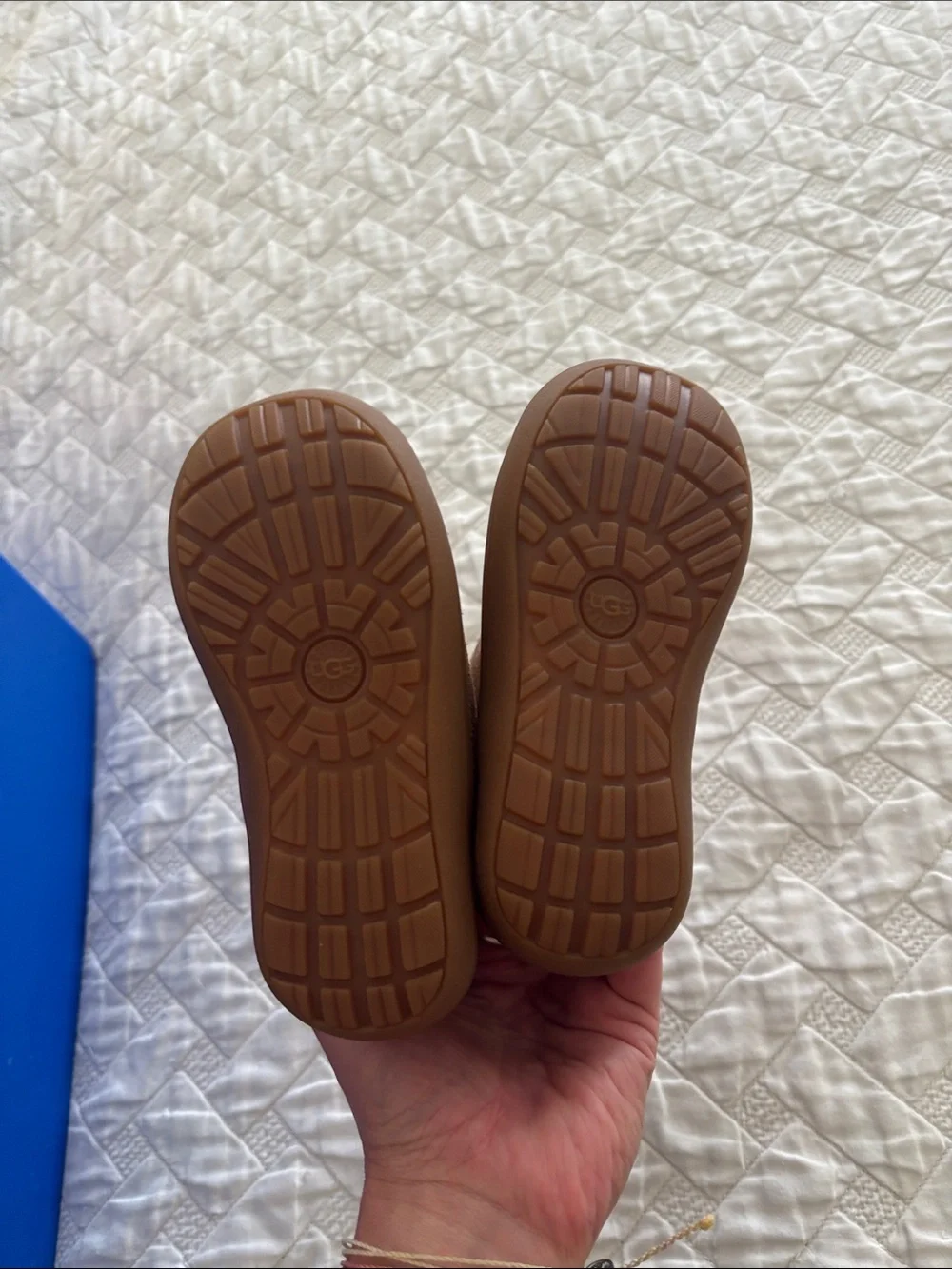 Ugg Brown Suede Shearling-Lined Baby Boots